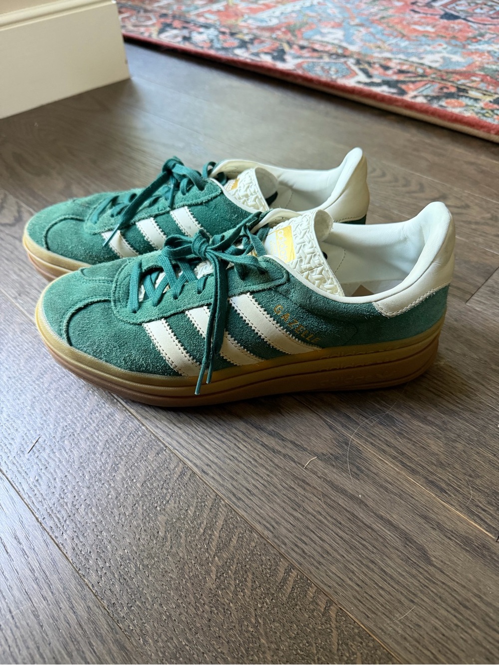 Green Adidas Gazelle